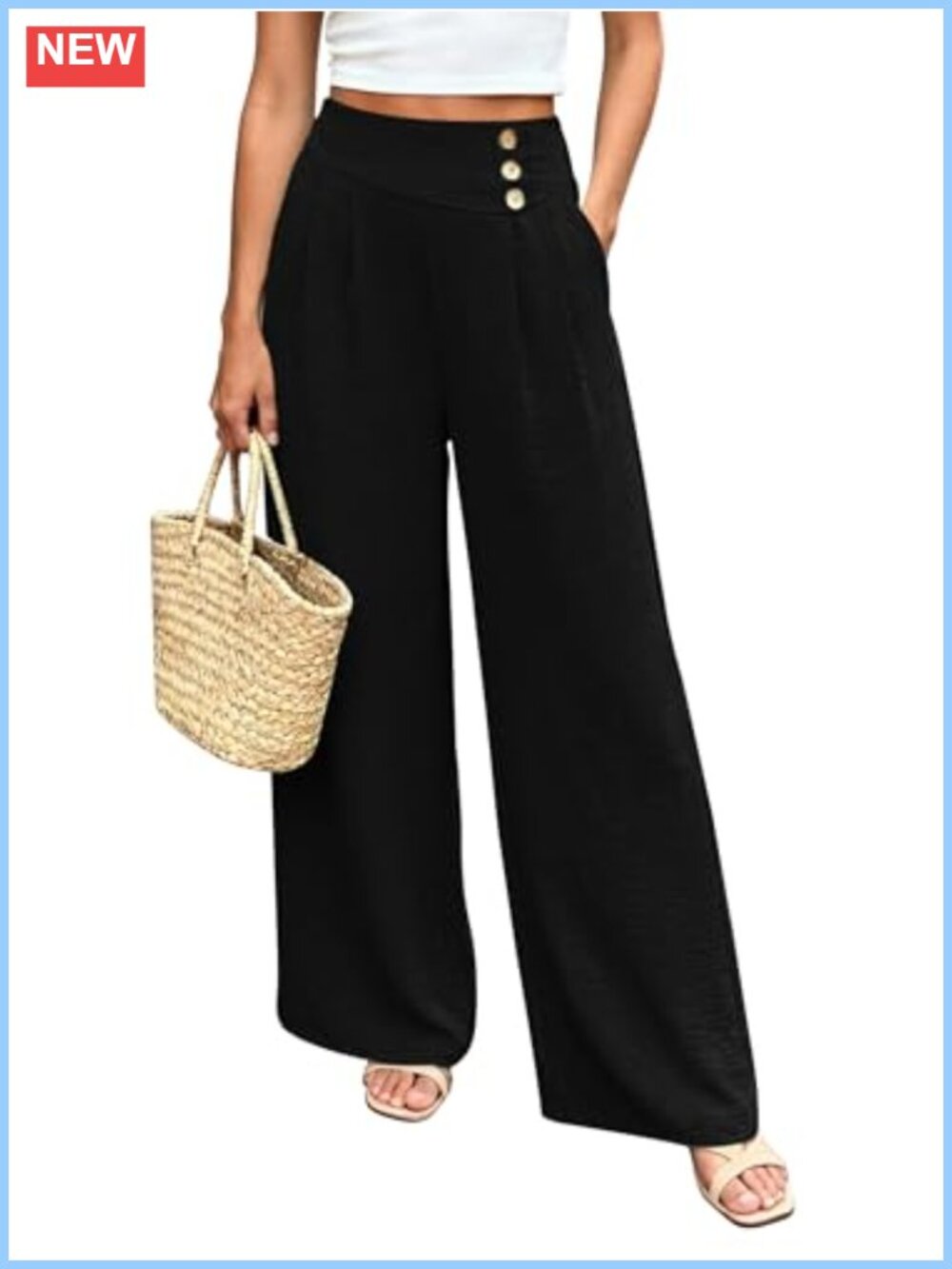 Women's Wide Leg Palazzo Lounge Pants High Waisted